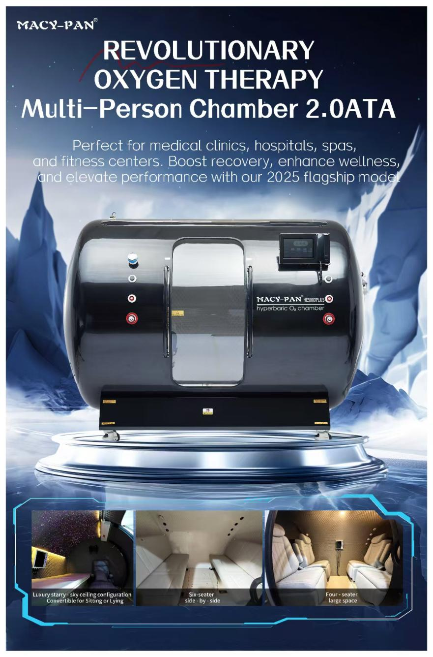 hard shell HBOT multiplace hyperbaric chamber – Macy Pan HE5000